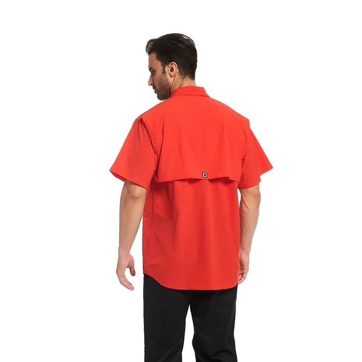 Outdoor Short-Sleeve Fishing Shirt For Fishing And Camping- Durable, Quick-Dry, And UV Protection factory
